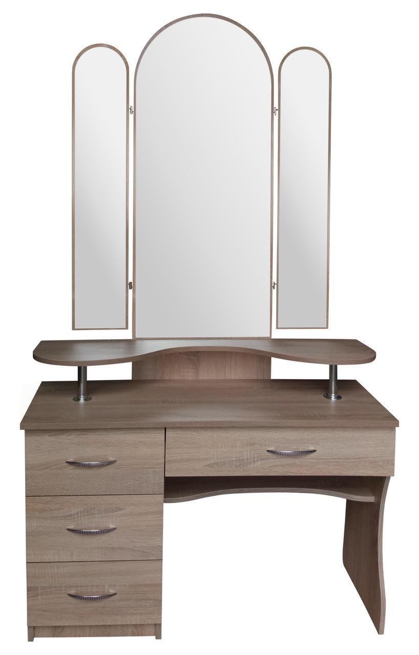 Туалетний стіл МАКСІ-МЕблі Емілія Дуб трюфель (9142)