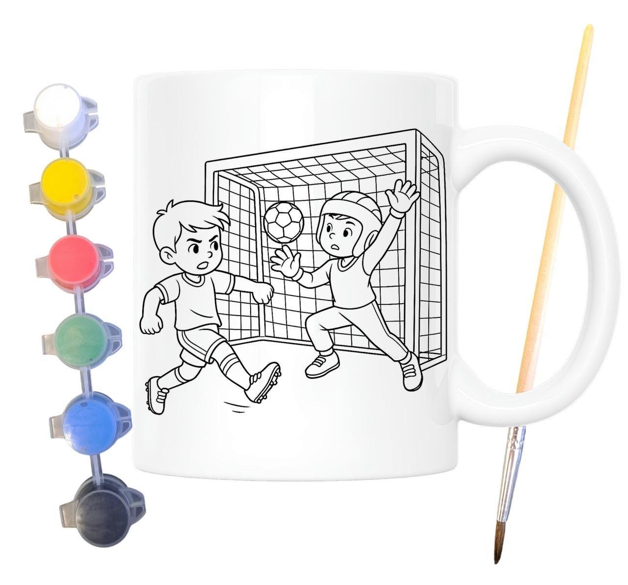 Набор для творчества кружка раскраска Футбол 330 мл Белый (КР0108) - фото 2 Набор для творчества кружка раскраска Футбол 330 мл Белый (КР0108) - фото 2