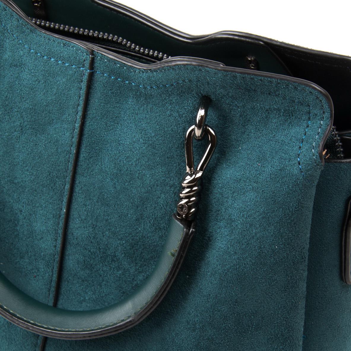 Женская модельная сумка из замша Fashion 8083 Зеленый - фото 3