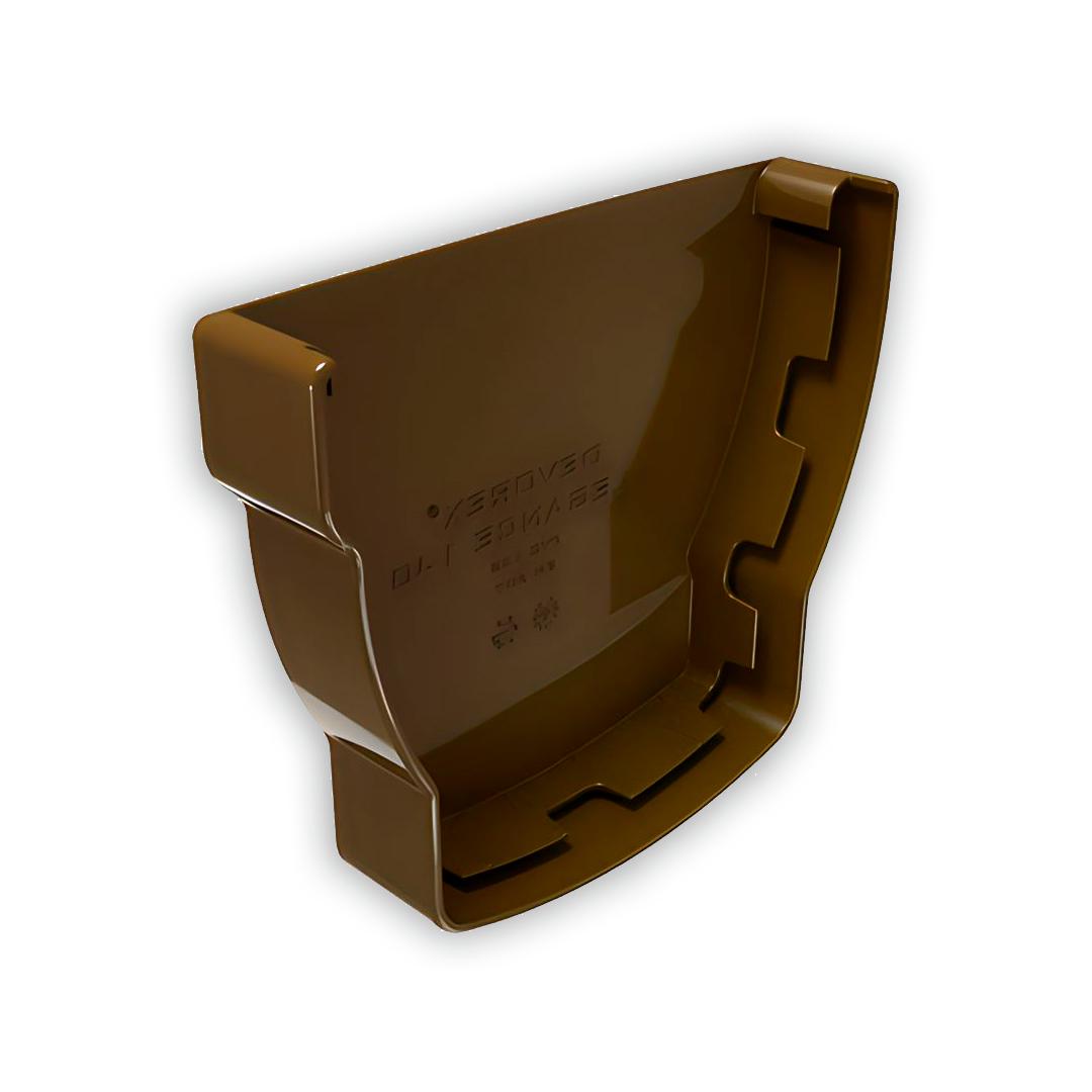 Заглушка ринви права Elegance 140 RAL 8019 (11572524) - фото 1