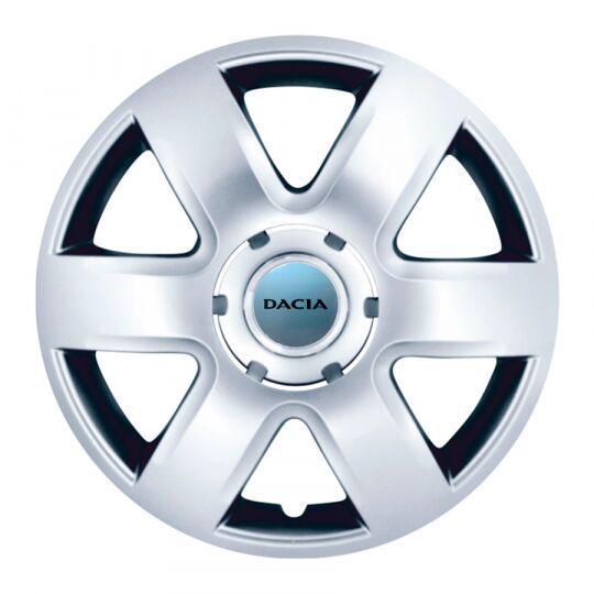 Автомобильные колпаки SKS 337 R15 с логотипом Dacia 4 шт. Серебристый