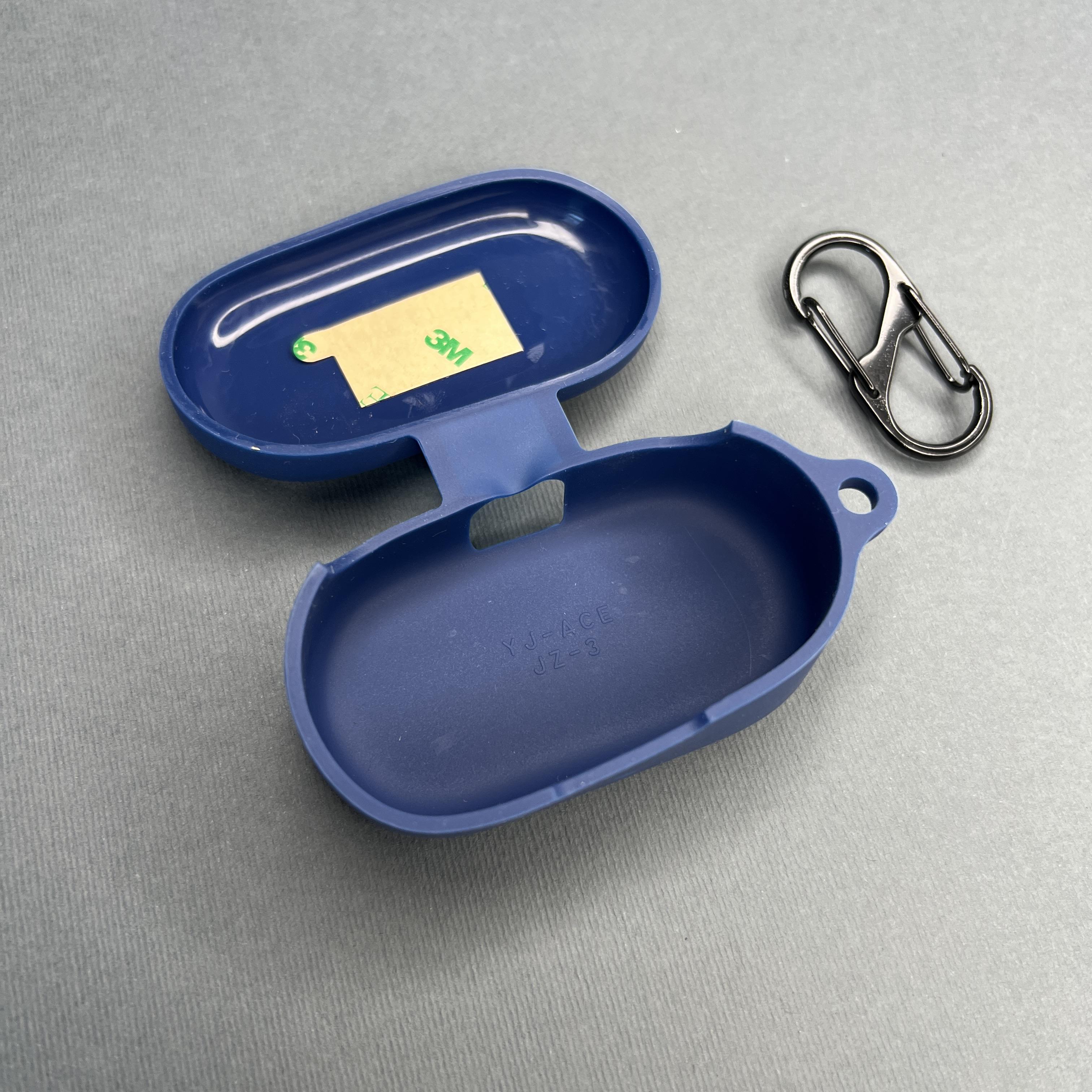 Чехол для наушников Oppo Enco Buds 2 с карабином противоударный Синий (798273) - фото 2