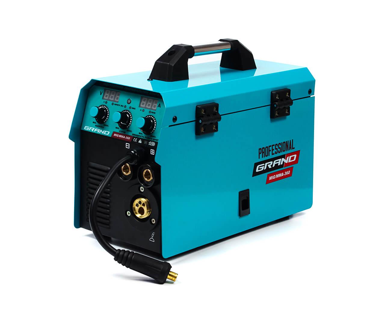 Сварочный полуавтомат Grand MIG-ММА-360 дисплей (2519) - фото 3 Сварочный полуавтомат Grand MIG-ММА-360 дисплей (2519) - фото 3