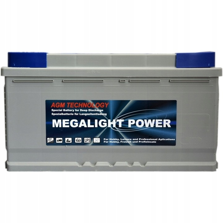 Аккумулятор многоциклический Megalight AGM 100 Ah (9142915) - фото 1