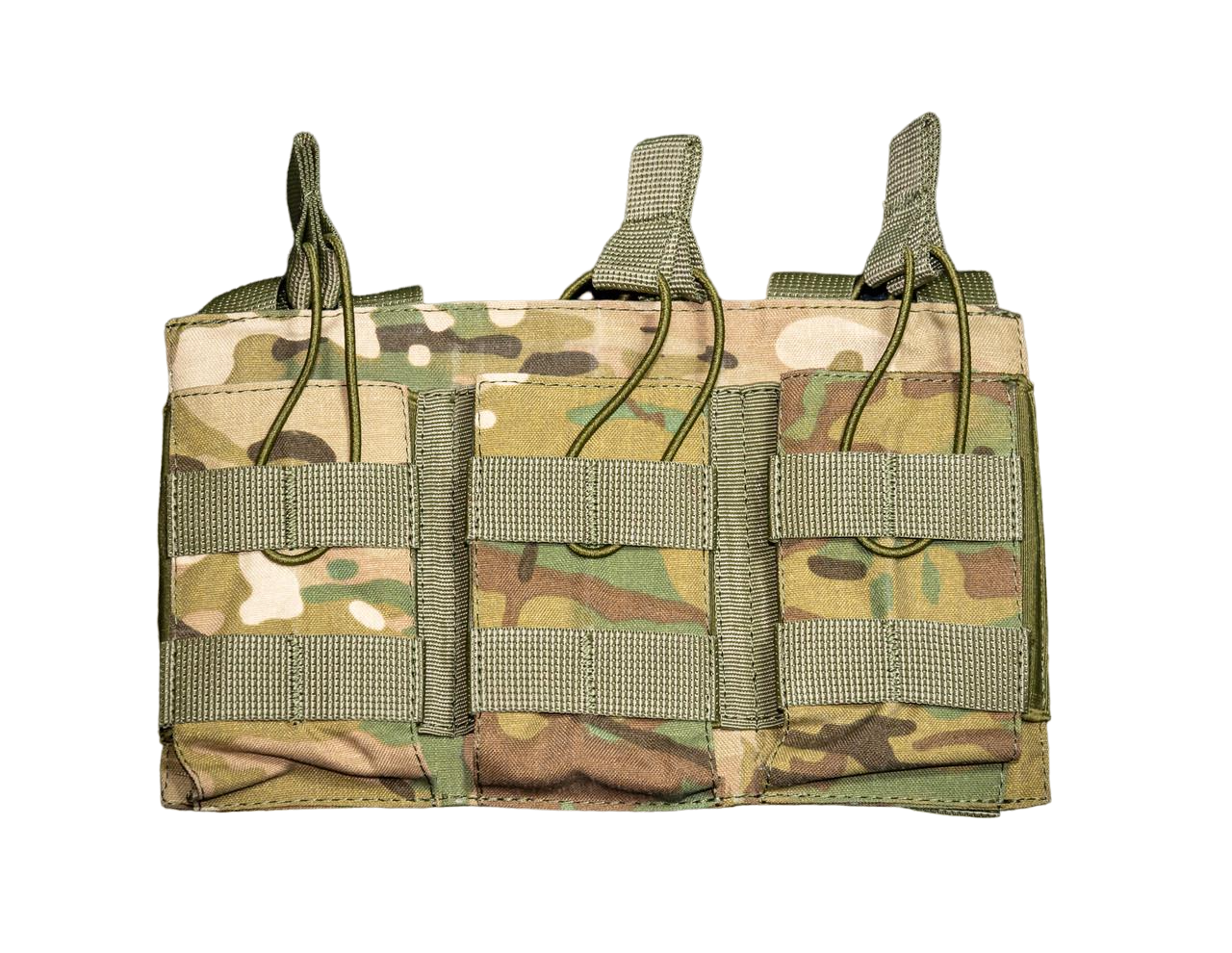 Підсумок нагрудний КІРАСА трійний для рожків АК кордура Мультикам (236)