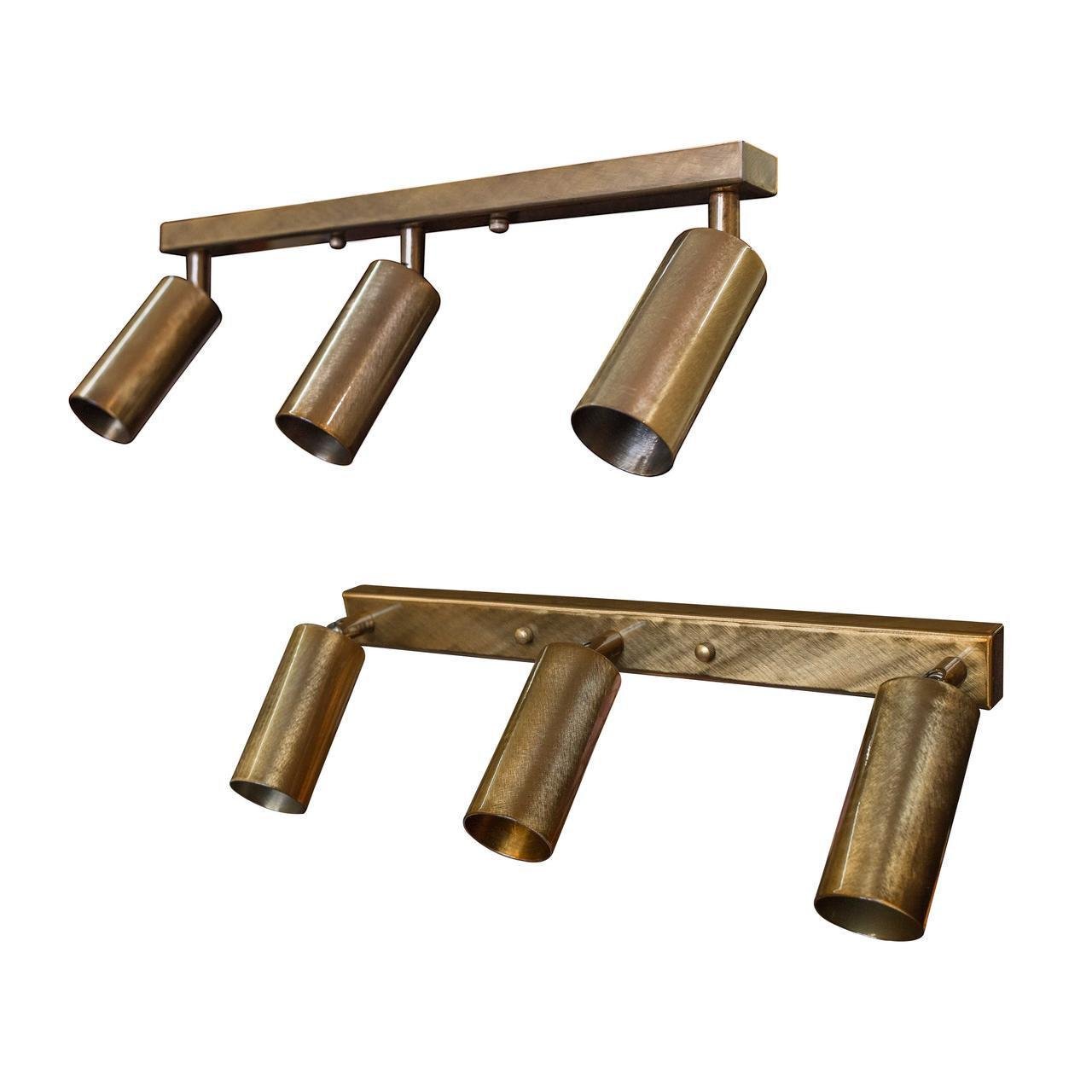 Светильник потолочный MSK Electric под лампы Е27 в стиле лофт с поворотным механизмом Бронзовый (NL 1105-3 BN) - фото 2 Светильник потолочный MSK Electric под лампы Е27 в стиле лофт с поворотным механизмом Бронзовый (NL 1105-3 BN) - фото 2