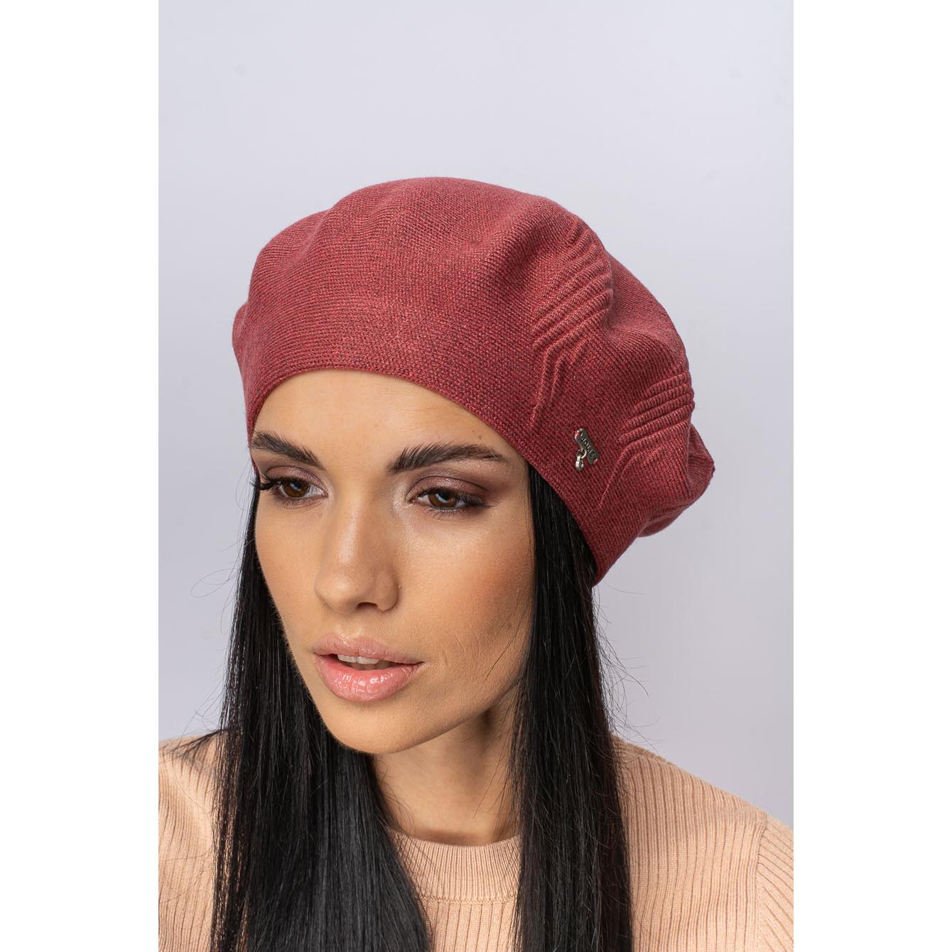 Берет женский шерстяной Leks Магма one size Керамик