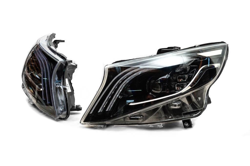 Фары передние LED Maybach-дизайн для Mercedes Vito/V-class W447 2014- г. 2 шт. (76931)