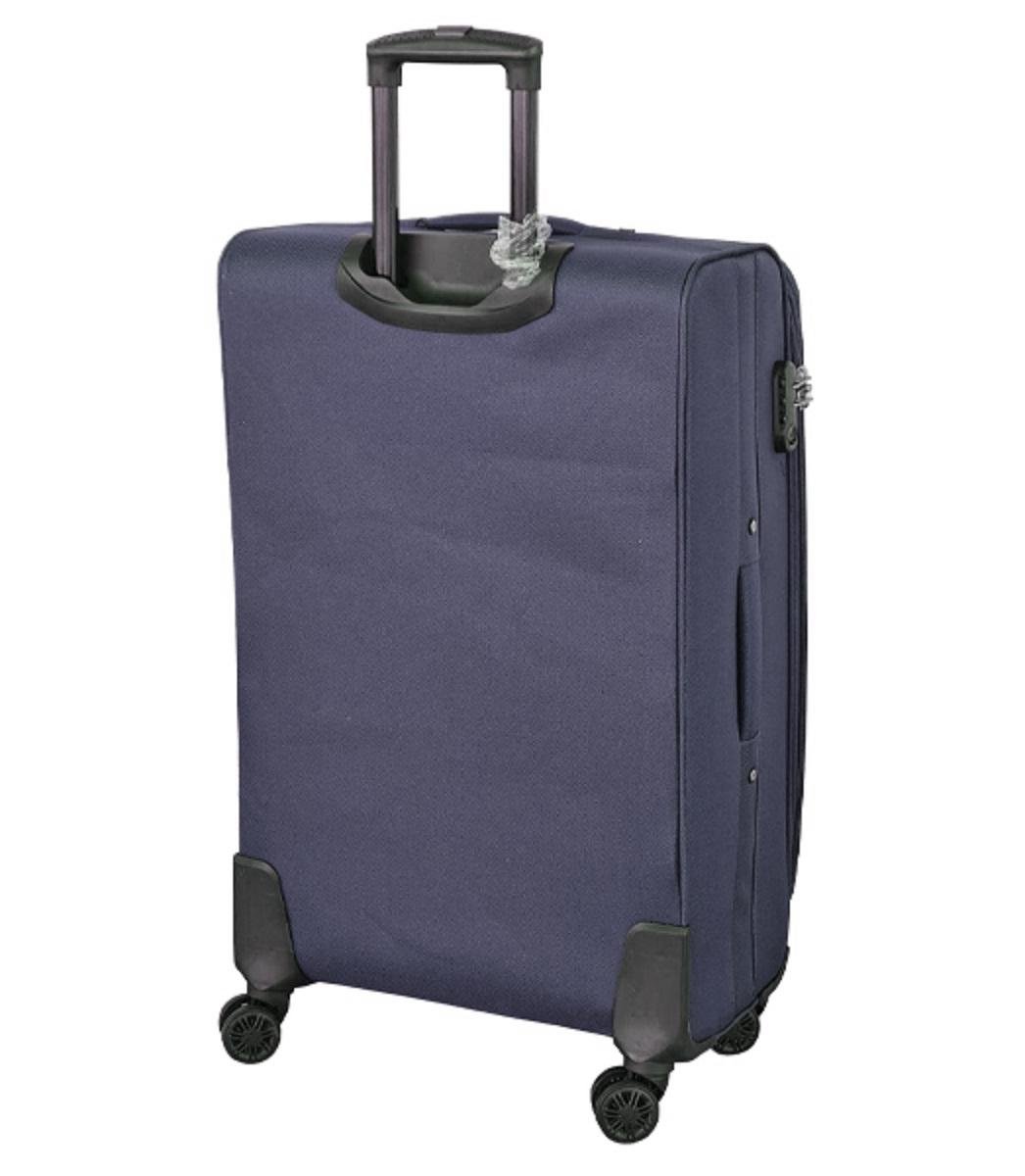 Чемодан тканевый Wings 6018 большой 4 колеса Темно-синий (Vt00272) - фото 2 Чемодан тканевый Wings 6018 большой 4 колеса Темно-синий (Vt00272) - фото 2