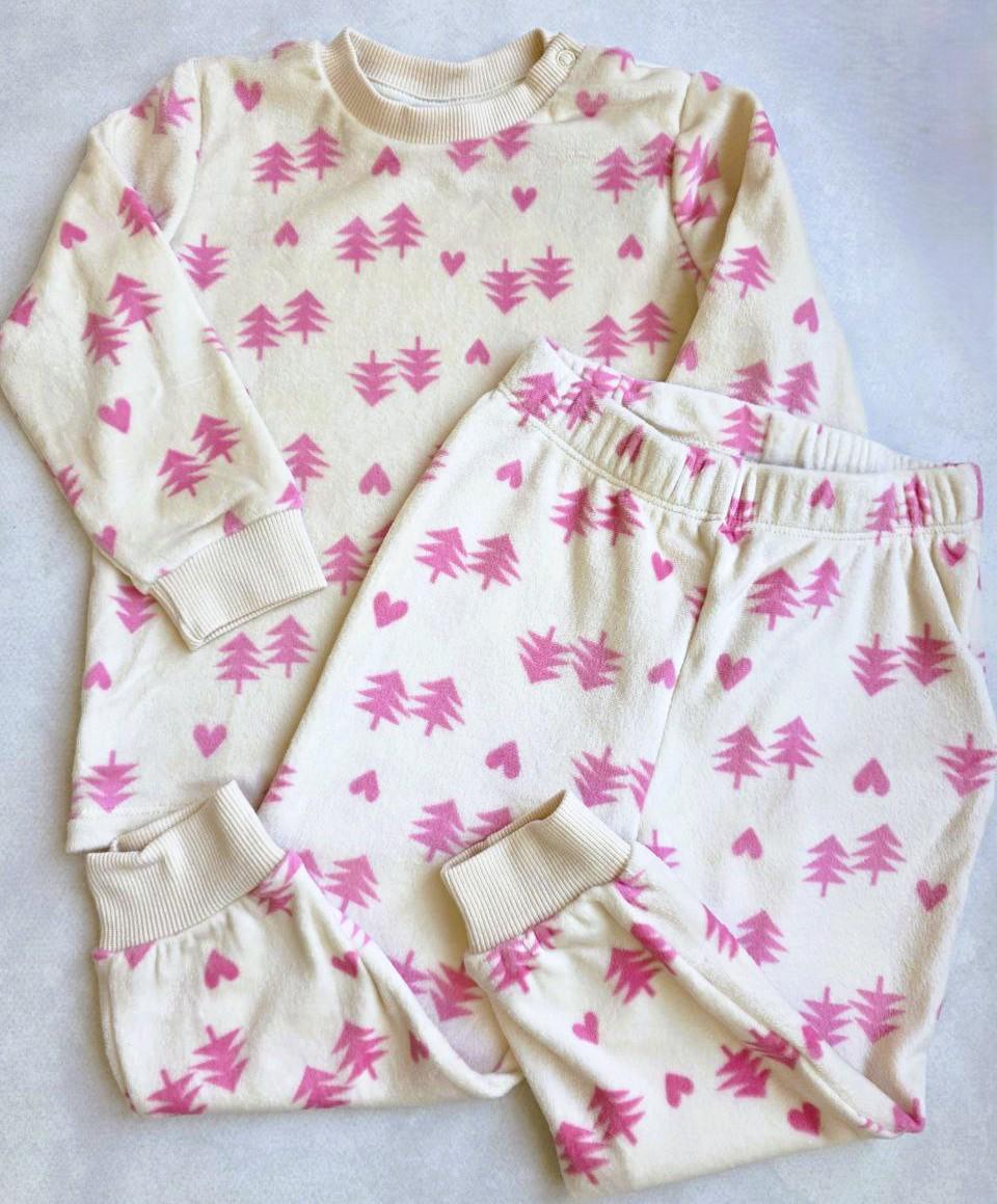 Пижама для девочки Lupilu велюровая 74-80 см (031657)