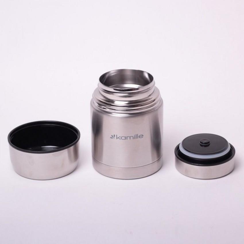Термос харчовий Kamille КМ-2060 із нержавіючої сталі 500 мл (1104353630) - фото 3 Термос харчовий Kamille КМ-2060 із нержавіючої сталі 500 мл (1104353630) - фото 3