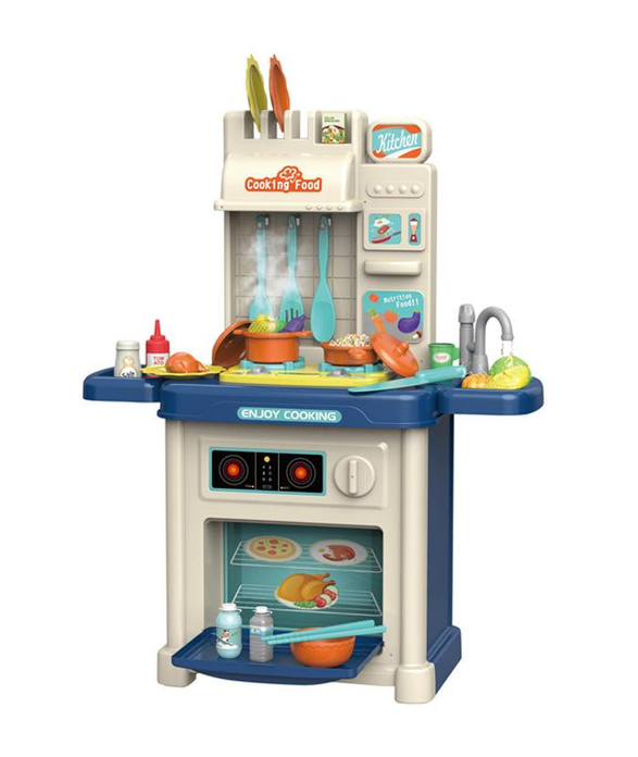 Кухня 1 A 110 муляжи пищи/звук/подсветка/генерирует пар/кран с насосным механизмом/кукольная посуда