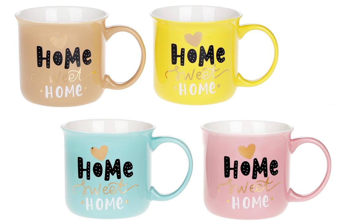 Кружка фарфоровая BonaDi Sweet Home 400 мл 4 шт. (577-550)