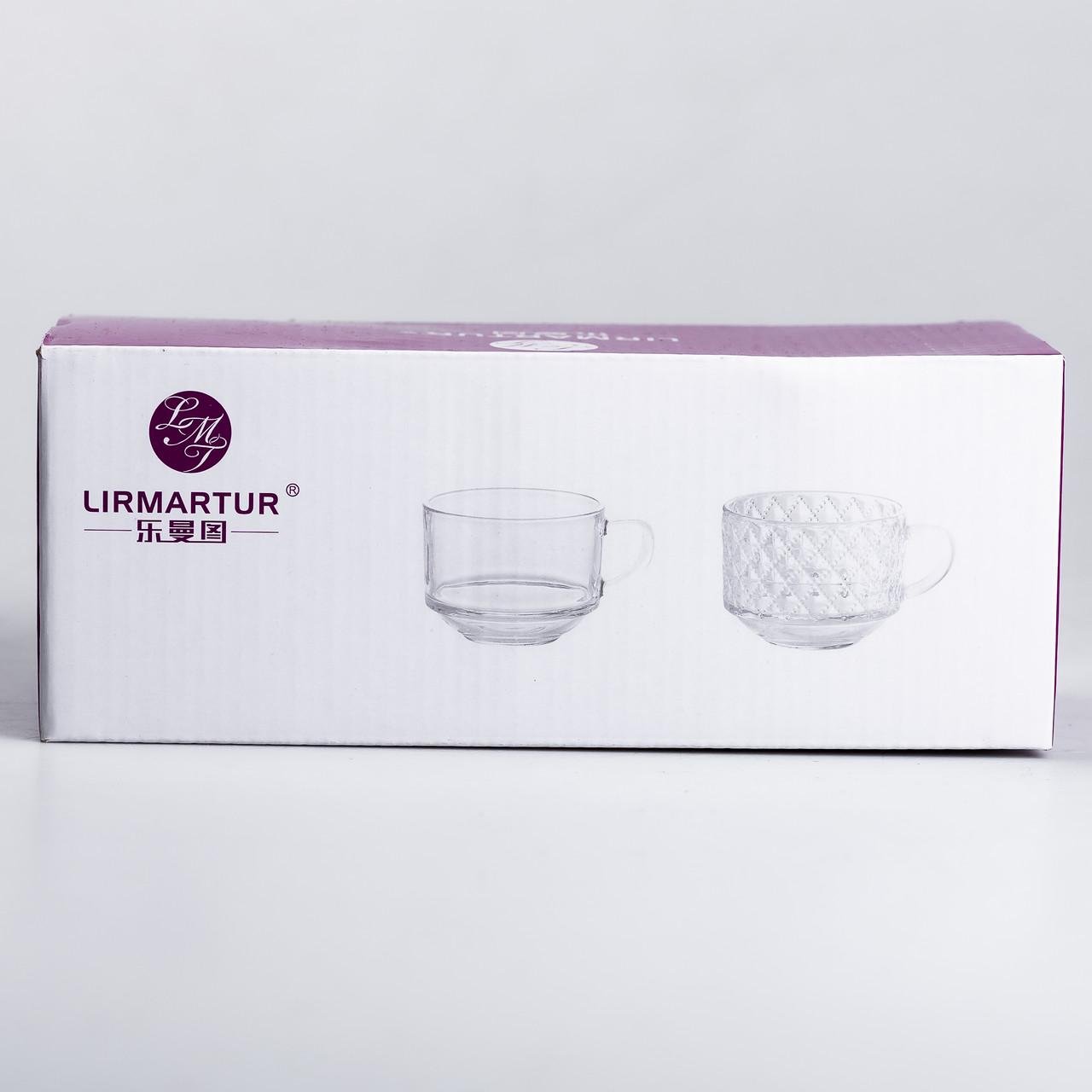 Набір чашок зі скла для чаю/кави 2 шт. 450 мл Прозорий - фото 5 Набір чашок зі скла для чаю/кави 2 шт. 450 мл Прозорий - фото 5