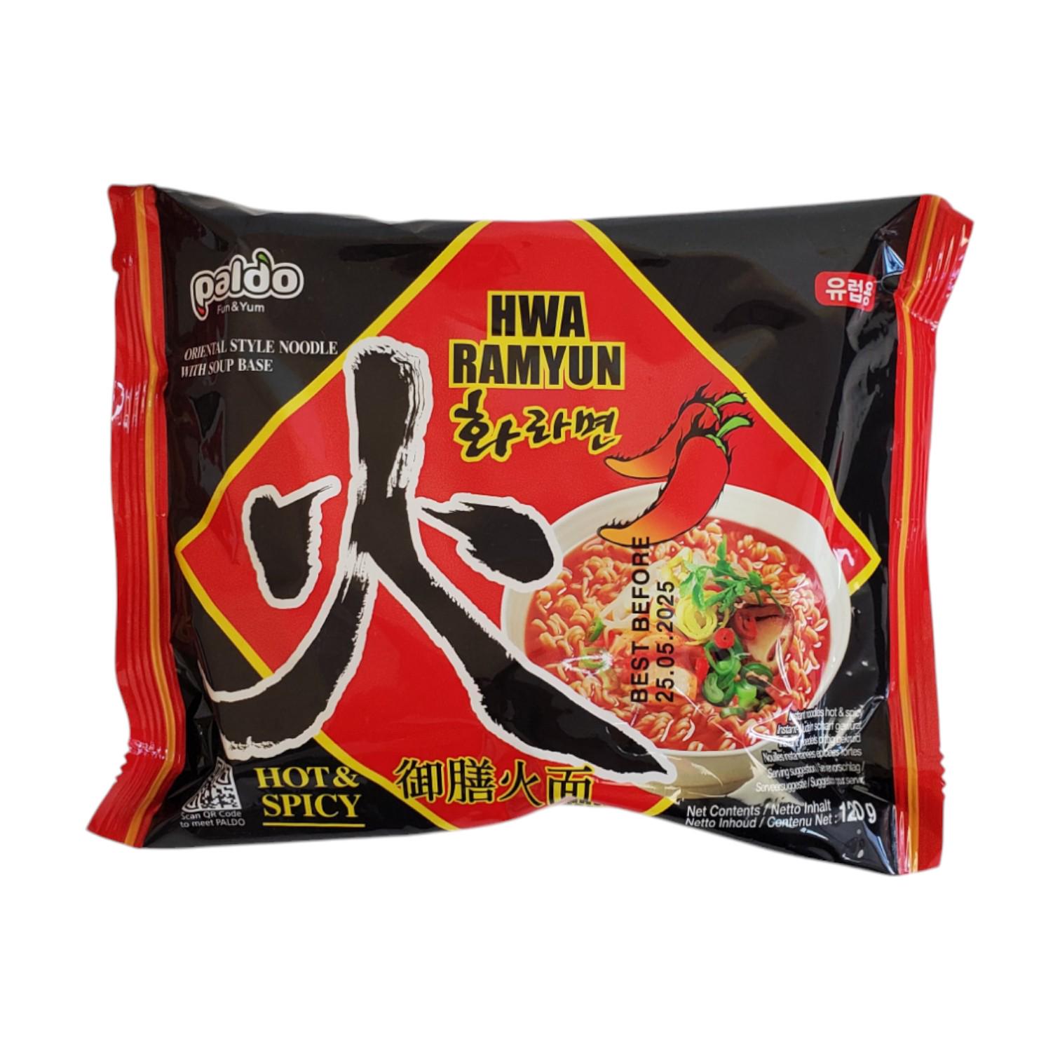 Лапша быстрого приготовления Paldo Hwa Ramyun пикантное тушеное мясо 120 г (AF189214)
