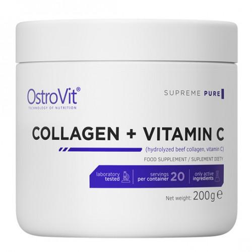 Добавка натуральная Коллаген OstroVit Collagen/Vitamin C Без вкуса 200 г Добавка натуральная Коллаген OstroVit Collagen/Vitamin C Без вкуса 200 г
