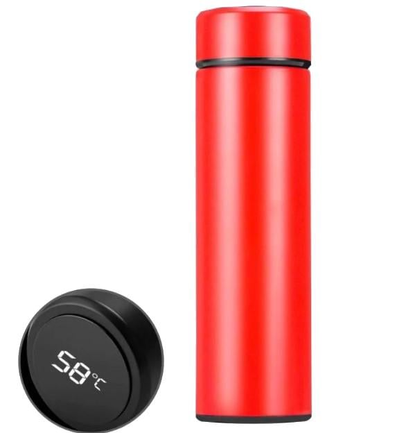 Термос с индикатором температуры MHZ 7333 500 мл Red (014627)