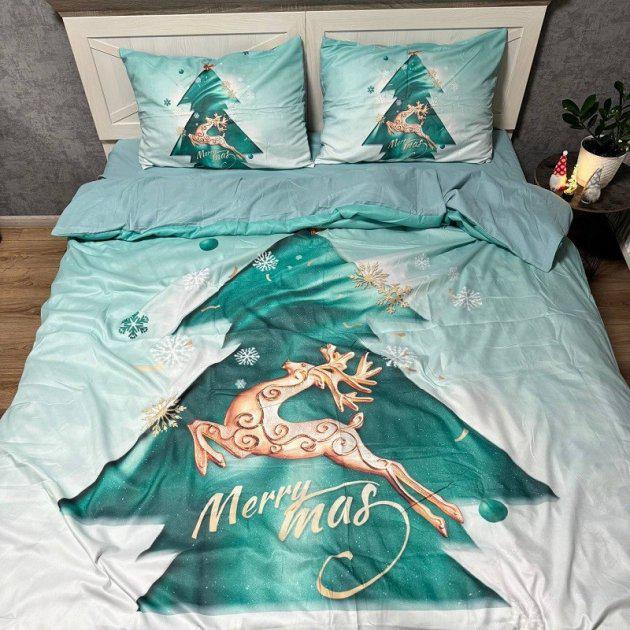 Комплект постельного белья Merry Christmas с полуторными оленями (58-67-13126203)