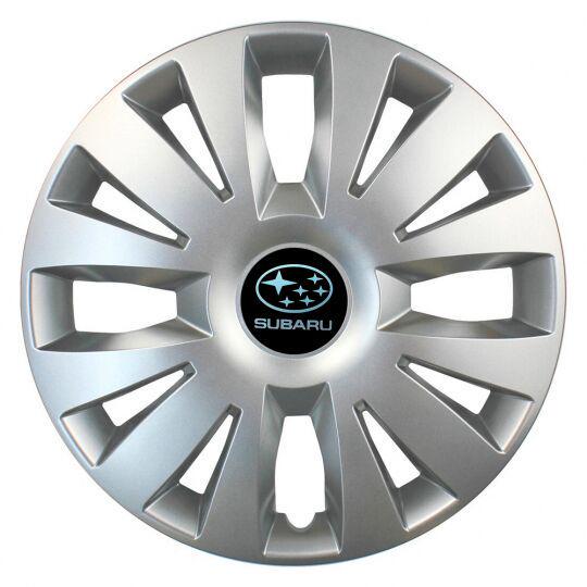 Автомобильные колпаки SKS 324 R15 с логотипом Subaru 4 шт. Серебристый