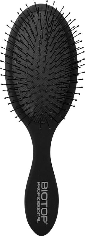 Щетка для сухих и мокрых волос BIOTOP антизапутывающая универсальная Черный (55710)