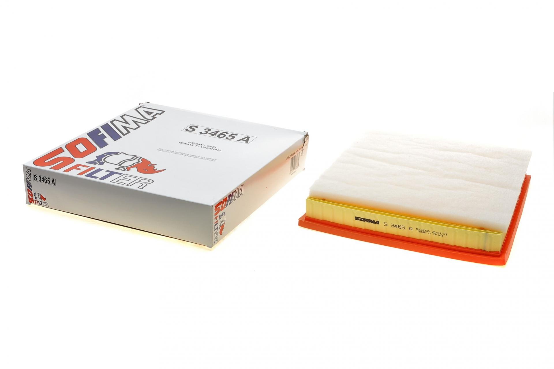 Фільтр повітряний SOFIMA для Renault Trafic/Opel Vivaro/Nissan Primastar 2,0/2,5 dCi/CDTI 03- (S 3465 A)