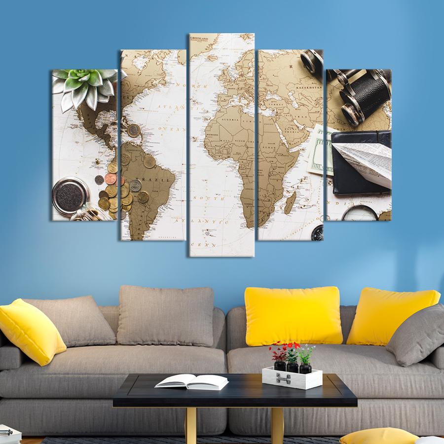 Картина карта Золотая карта мира и изысканный натюрморт 187x119 см (A1367-5) Картина карта Золотая карта мира и изысканный натюрморт 187x119 см (A1367-5)