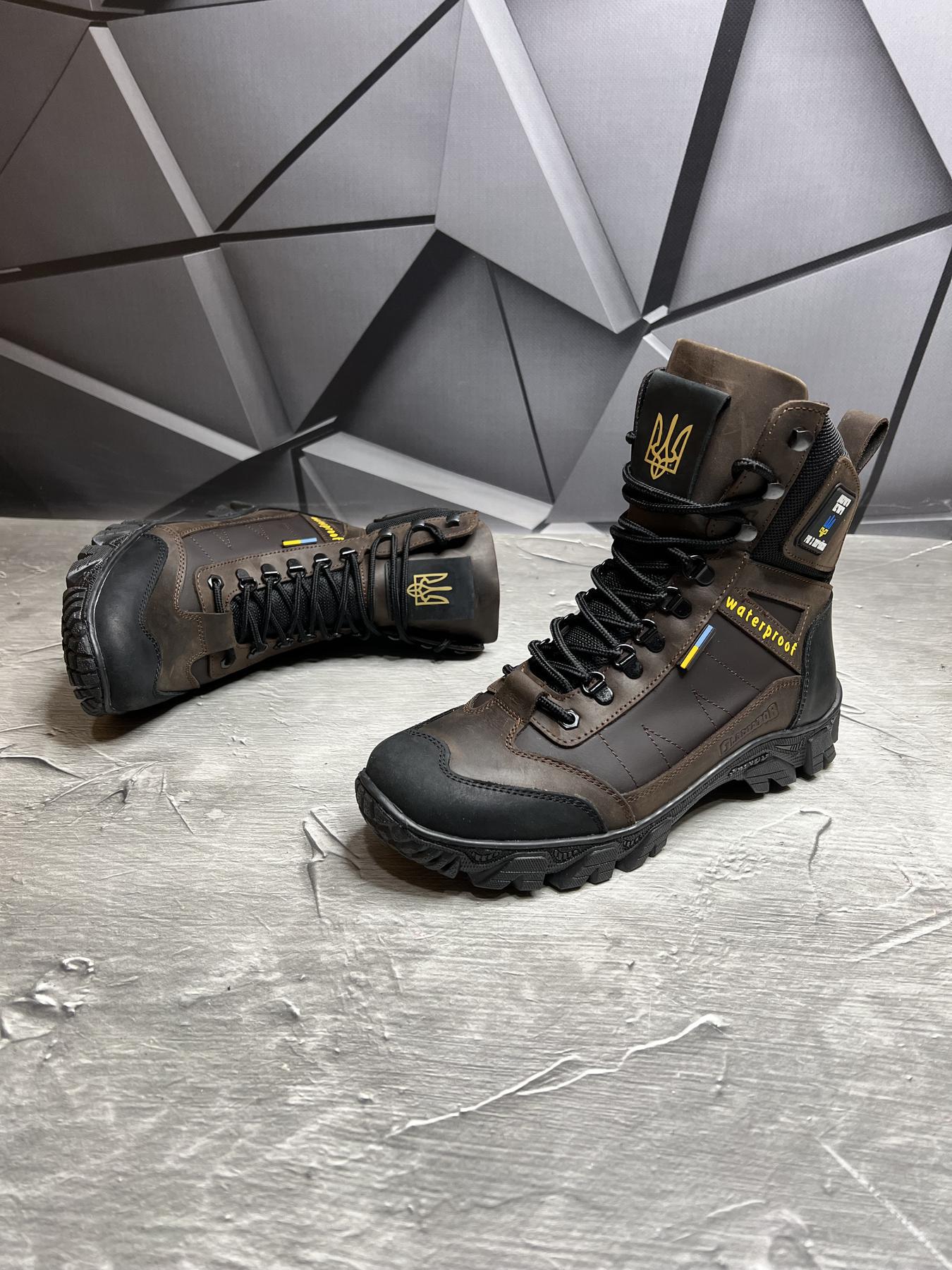 Берці чоловічі із натурального нубука демісезонні р. 40 Brown - фото 4 Берці чоловічі із натурального нубука демісезонні р. 40 Brown - фото 4