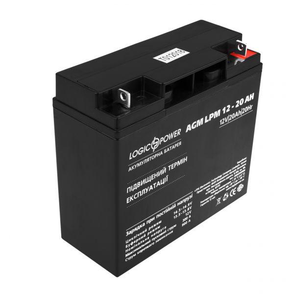 Аккумулятор для ИБП LogicPower LPM 4163 12-20 Ah (11306) - фото 1