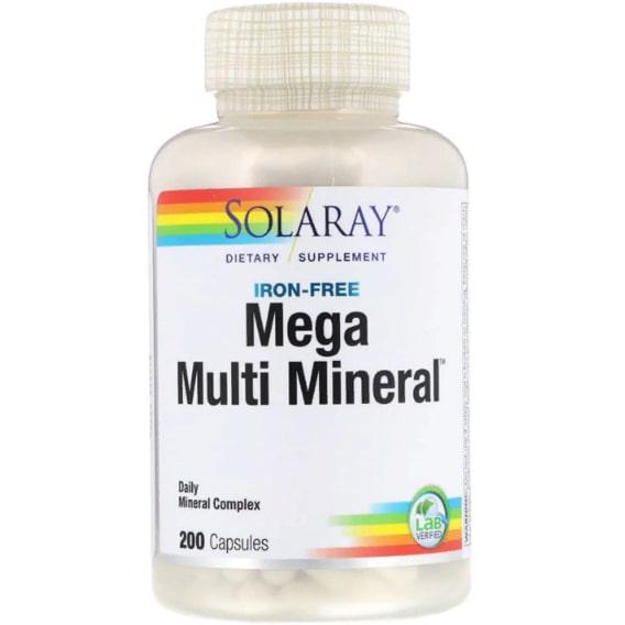 ᐉ Мультиминеральный комплекс Solaray Mega Multi Mineral Iron Free 200 ...