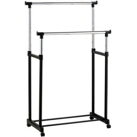 Вешалка стойка для одежды Double Bar Rack Hight Ajustable 30 кг (976839345)