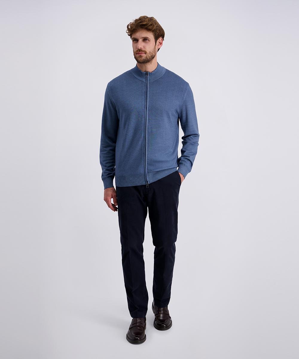 Кардиган на блискавіці чоловічий XL Синій (C5 50709.5037.6226 -XL) - фото 2
