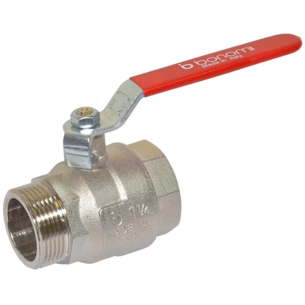 Кран шаровой Bonomi Tamigi 1 1/4" ВЗ прямой латунь (76050110R) Кран шаровой Bonomi Tamigi 1 1/4" ВЗ прямой латунь (76050110R)