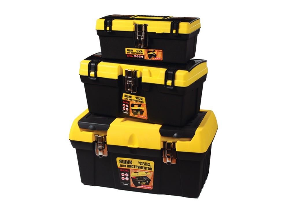 Скрині для інструментів з металевими замками органайзери 3 шт. 12,5"/16"/19" (79-2038/2039/3052)