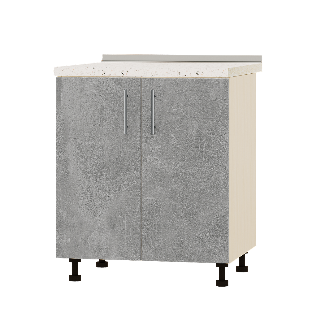 Шафа нижня Еверест Оптіма модуль Низ Н82-700 70х47х85 см Бетон/Дуб Молочний (04241)