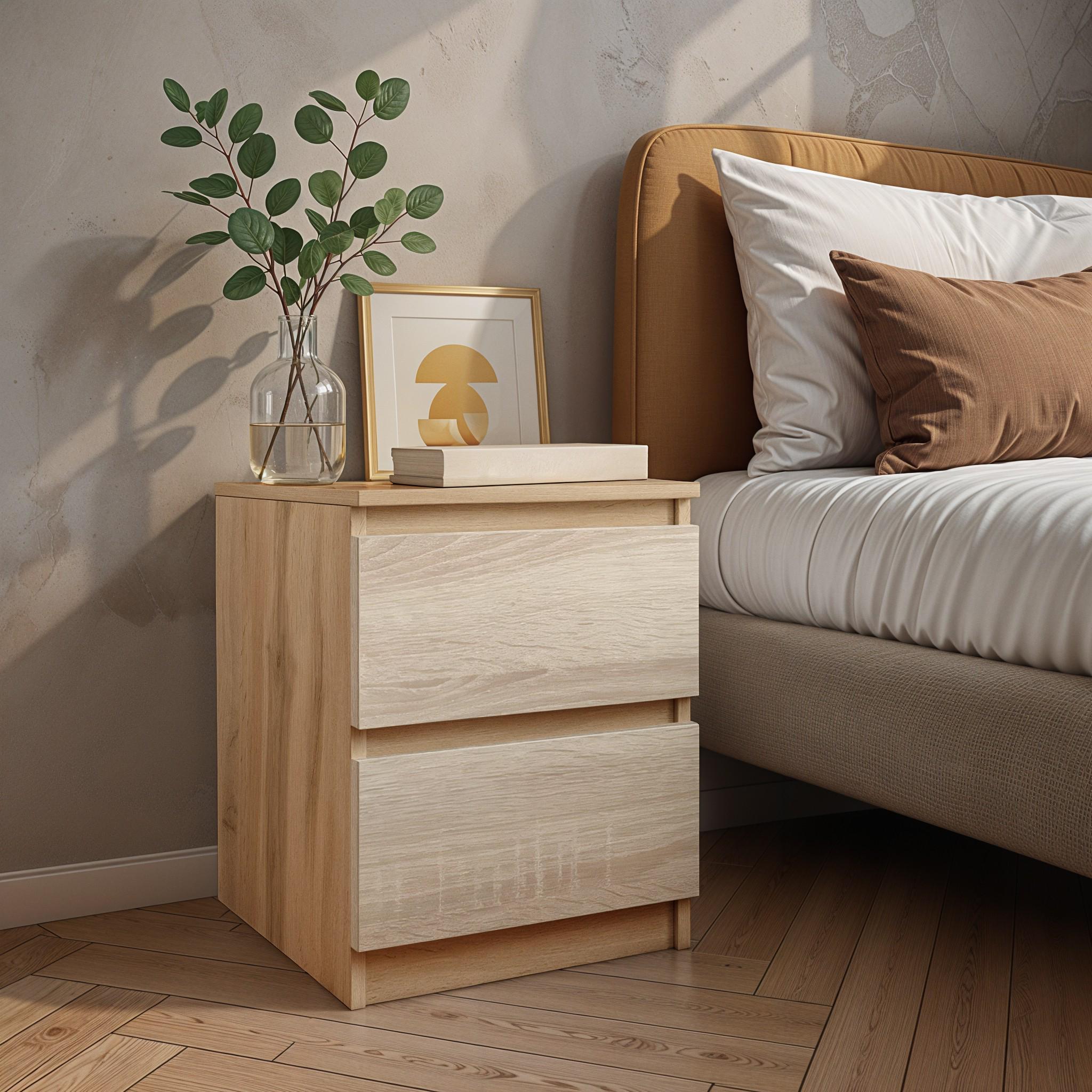 Тумба приліжкова FT-225 400х400х530 мм Дуб Аппалачі/Дуб Сонома - фото 1 Тумба приліжкова FT-225 400х400х530 мм Дуб Аппалачі/Дуб Сонома - фото 1