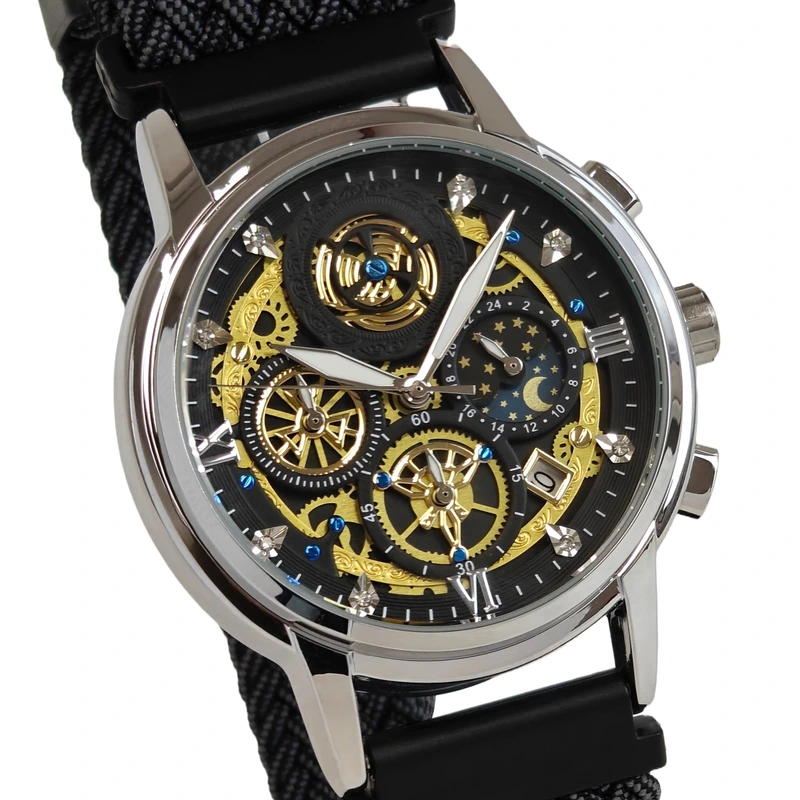 Годинник чоловічий WishDoIt Baks Fantastic 2 ремінці (25417)