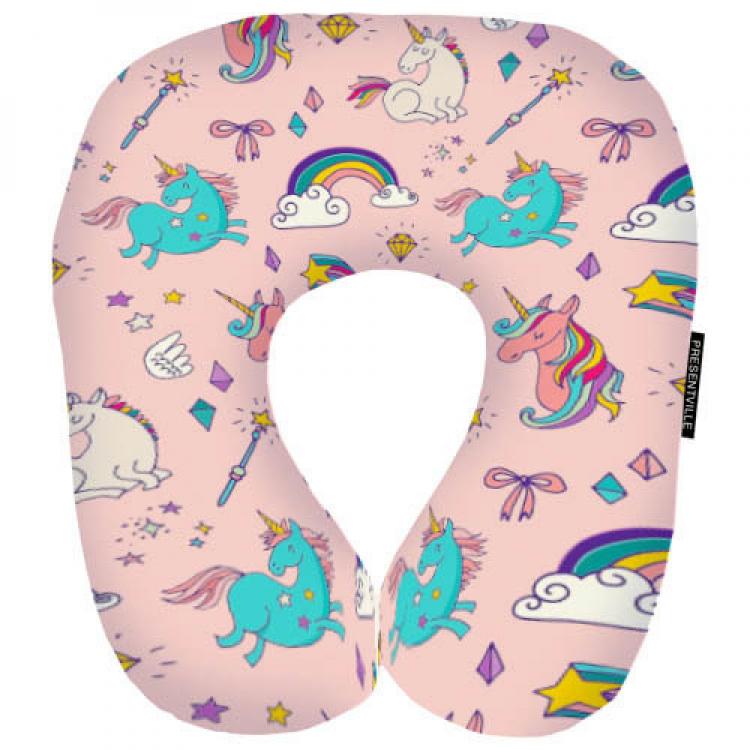 Подушка для путешествий Единороги дорожная
