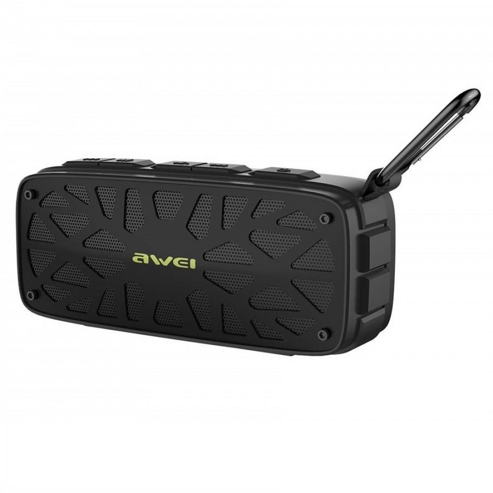 Портативна колонка Awei Y330 2.01 Bluetooth ударостійка FM Чорний (1440155802)