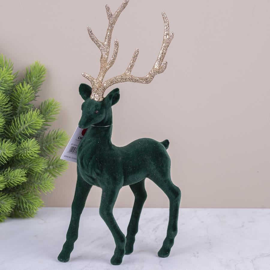 Олень с золотыми рогами 32 см (8159-2)