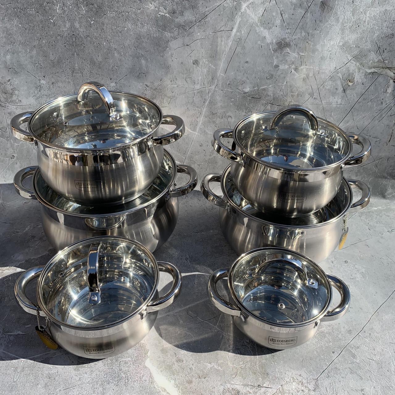 Набор кастрюль Edenberg EB-4077 12 пр. Набор кастрюль Edenberg EB-4077 12 пр.