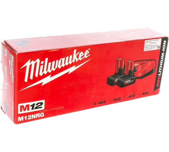 Енергокомплект M12 NRG-402 Li-Ion 4Ач Milwaukee 4933459211 - фото 3