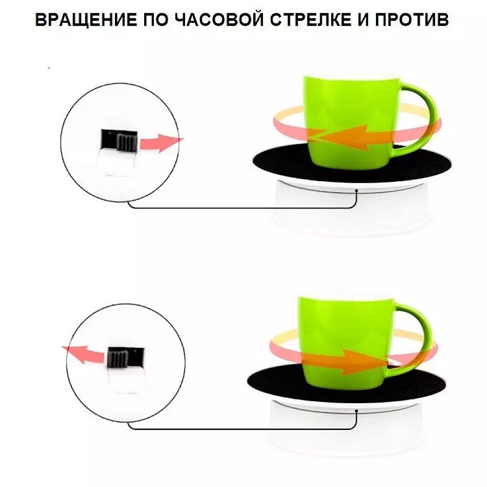 Поворотный фотостолик для предметной съемки 3D Heonyirry C366 с черной накладкой Белый - фото 6 Поворотный фотостолик для предметной съемки 3D Heonyirry C366 с черной накладкой Белый - фото 6