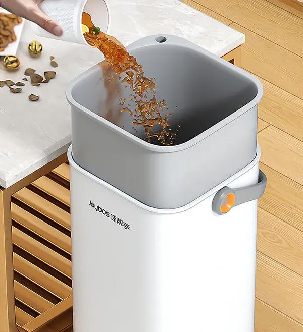 Ведро Joybos для сухого и влажного мусора многофункциональное (JBS-LJT-N31-JWT) - фото 6