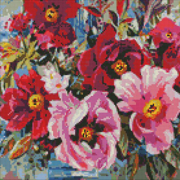 Алмазная мозаика Идейка Весенняя красота с голограммными стразами 40x40 см (Id-AMO7540)