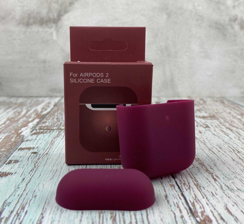 Силіконовий чохол для навушників AirPods AirPods 2 Violet