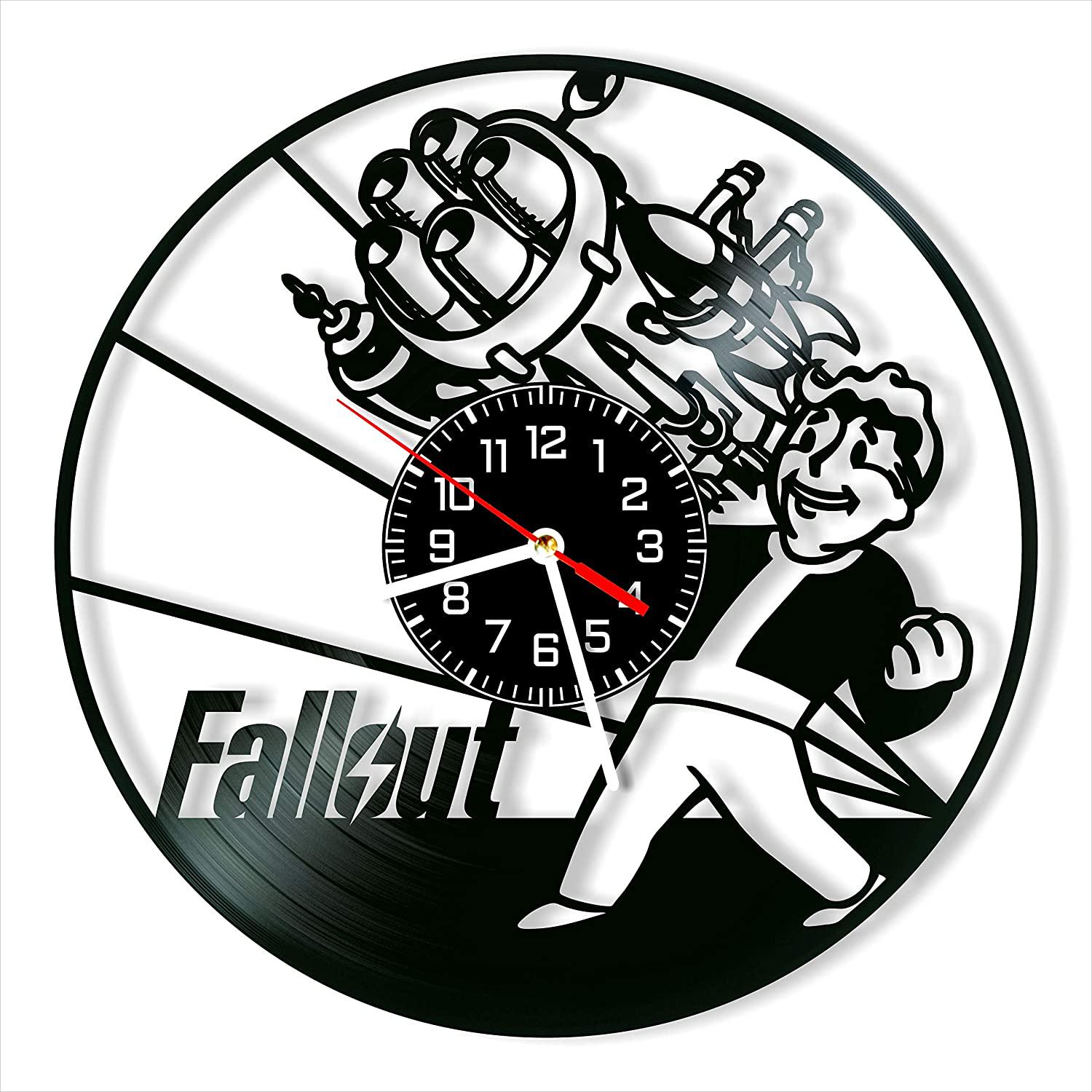 Часы настенные Fallout 2034 из виниловой пластинки