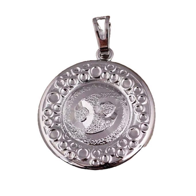 Кулон зодиак Xuping Jewelry рыбы 2,5 см Серебристый (2629122508)