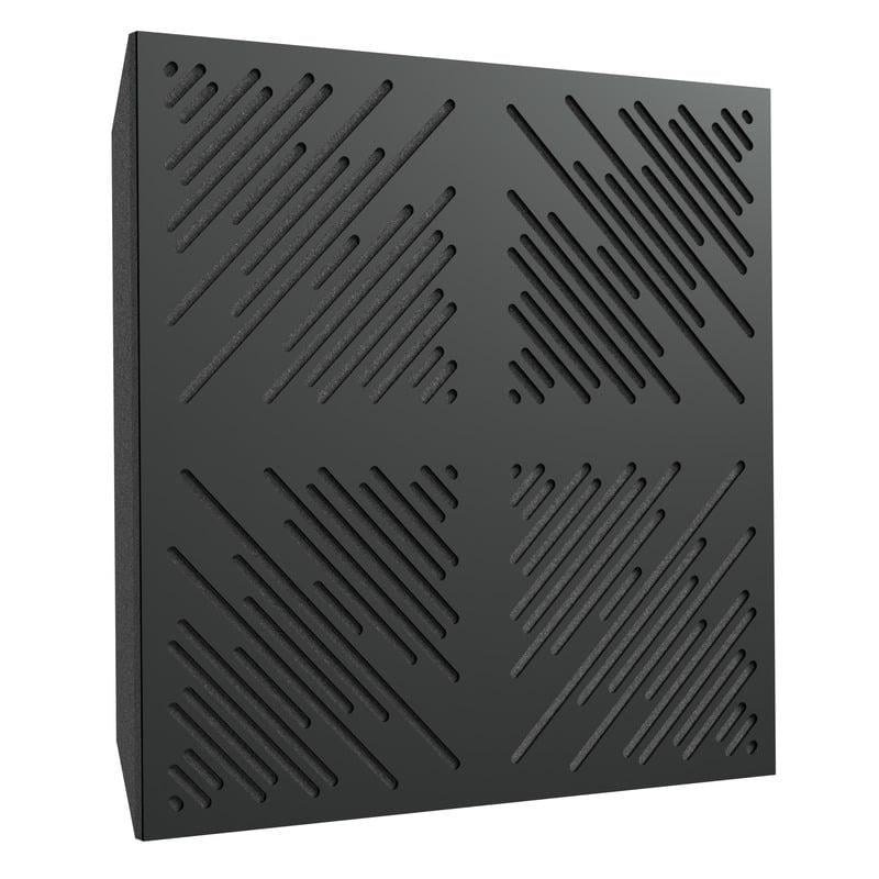 Акустическая панель Ecosound 4Diagonals HDF 50х50 см 53 мм Черный (1069)