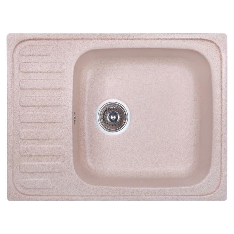 Мойка для кухни гранитная прямоугольная Fosto 6449 kolor 806 FOS6449SGA806 коричневая (страда) (54555)