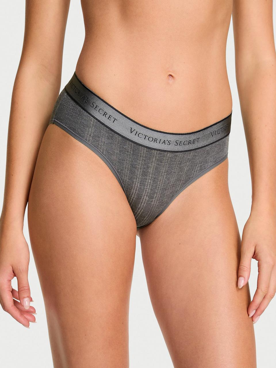 Трусики женские Victoria's Secret Ultra-Fine Modal Logo Hiphugger XS Серый (2789109959)